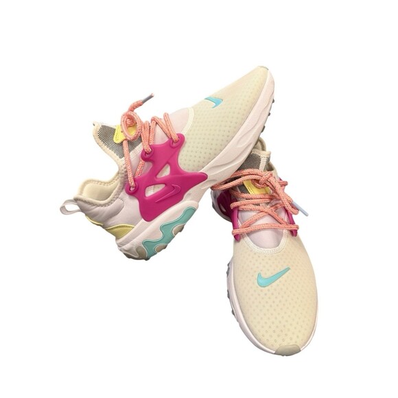 Nike React Presto Shoes Sneakers White/Hyper Violet CD9015-101 Women’s Sz 8 - Picture 1 of 7